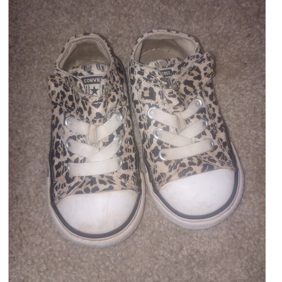 Converse Other - Infant Converse Leopard Adjustable Strap Sneaker 5
